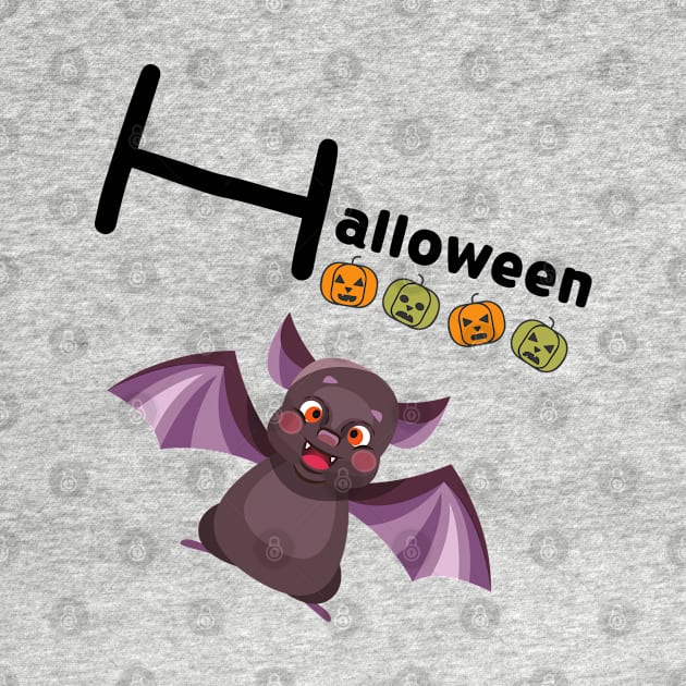 CUTE HALLOWEEN BAT by O.M design